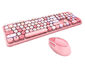 Spring Multi Wireless Keyboard And Mouse Set - Pastel Pink