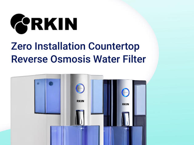 RKIN OnliPure Countertop Water Purifier with Filters (Space Black)