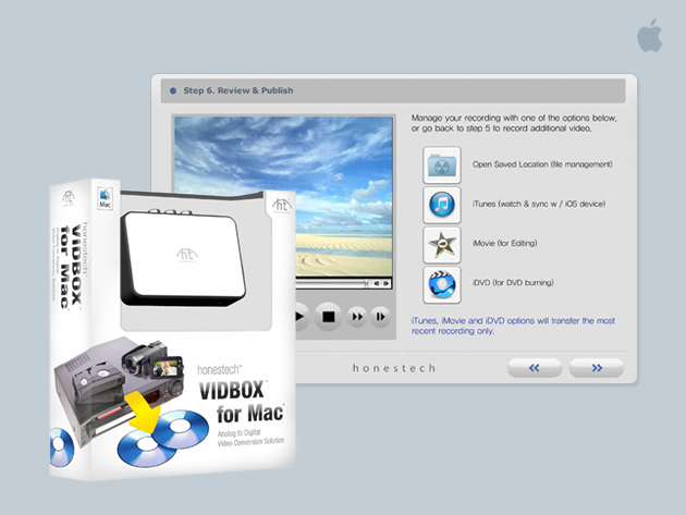honestech vidbox for mac set up disk