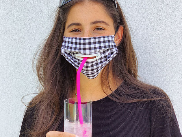 Zippered Face Cover (Black Gingham), on sale for $21.59 when you use coupon code OCTSALE20 at checkout
