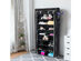 Costway 10 Tier Shoe Tower Rack With Fabric Cover 27 Pair Space Saving Organizer Black - Black