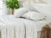 4-Piece Floral Print Microfiber Sheet Set (Green/Full)
