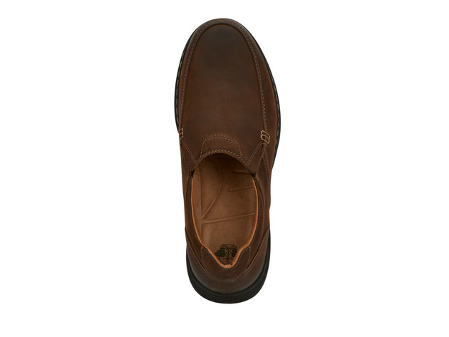 Dockers Mens Mendon Leather Dress Casual Slip-On Shoe - 10 M Chocolate