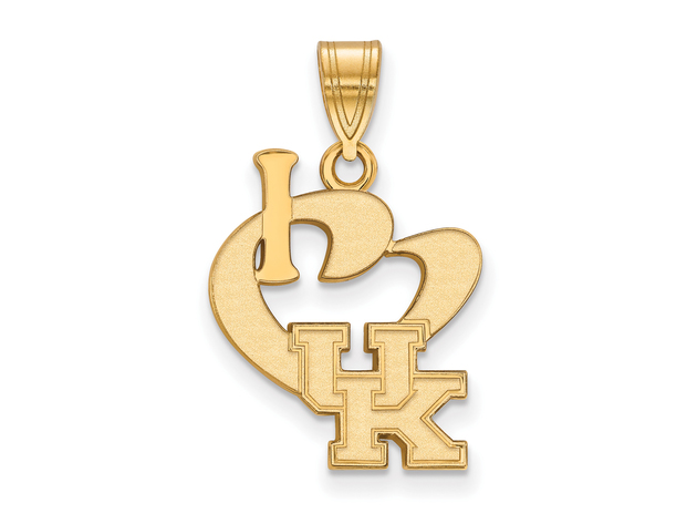 14K Yellow Gold LogoArt University of Kentucky Large Pendant Necklace