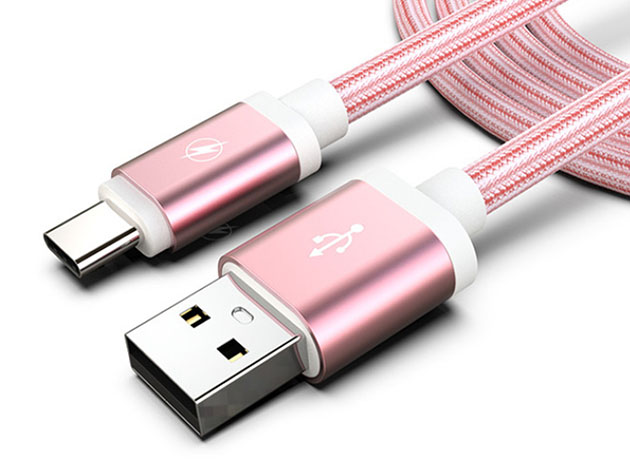 USB-C Charging Cables (3-Pack/Pink)