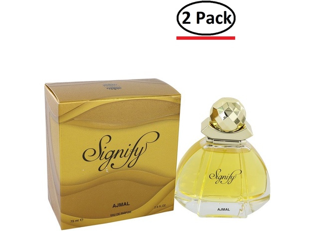 Ajmal Signify by Ajmal Eau De Parfum Spray 2.5 oz for Women (Package of 2)