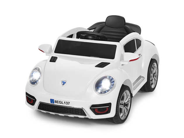 Costway Kids Electric Ride On Car Battery Powered Vehicle 3 Speed RC w/ LED Light - White