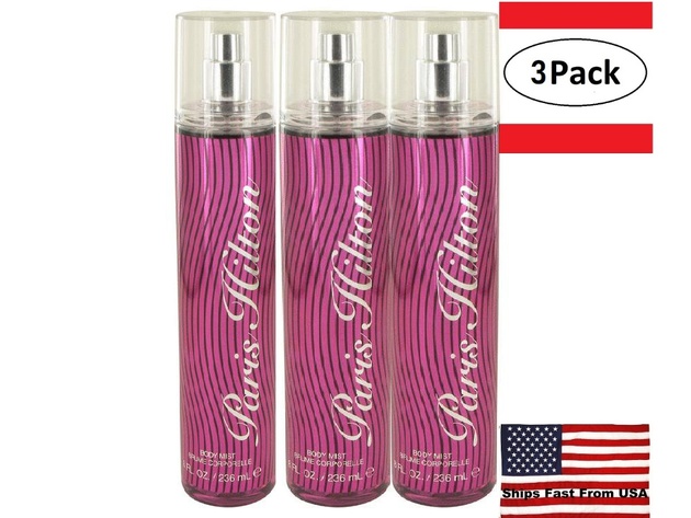 3 Pack Paris Hilton by Paris Hilton Body Mist 8 oz for Women