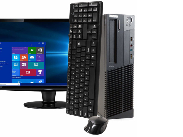 Lenovo ThinkCentre M92 Desktop PC, 3.2GHz Intel i5 Quad Core Gen 3, 8GB RAM, 2TB SATA HD, Windows 10 Home 64 bit, 22" Screen (Renewed)