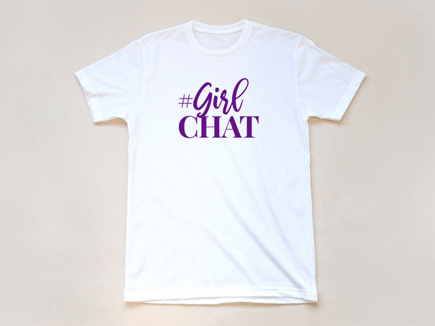 The Real #GirlChat White T-Shirt (XXL)