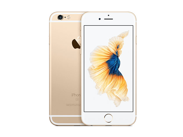 iPhone 6s 128GB - Gold (Refurbished: WiFi + Unlocked) & Accessories Bundle