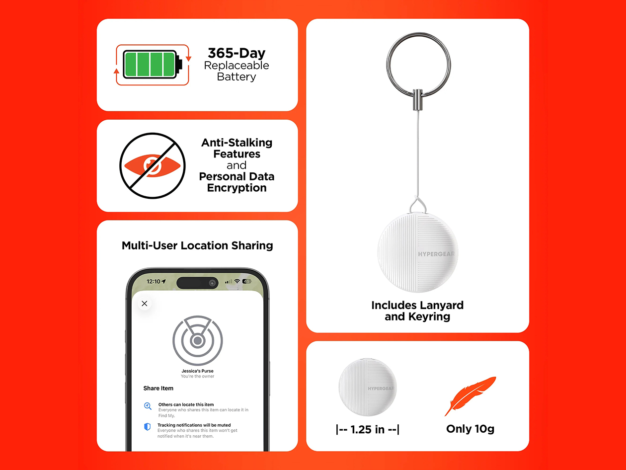 HyperGear Hypertag Universal Smart Tracker 3-Pack