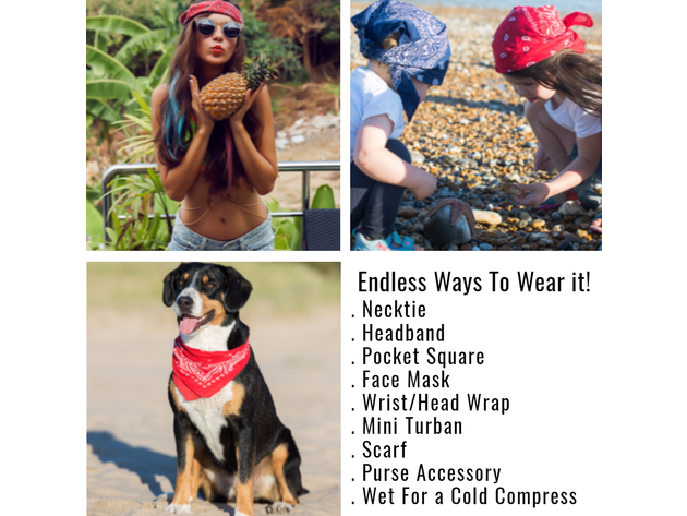 5 Pack Mechaly Dog Bandana Neck Scarf Paisley 100% Cotton Double Sided Bandanas - Any Pets - Brown