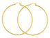 14K Yellow Gold Extra Large Hoop Earrings 2 1/2 Inch (2.00 mm)