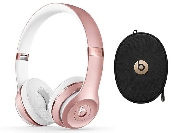 rose gold beats solo 3 wireless headphones