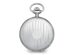 Charles Hubert Stainless Striped Case w/Engraving Area Pocket Watch