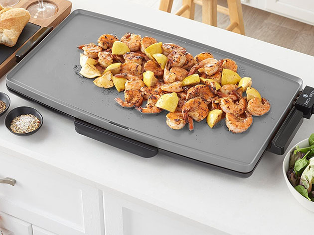 Paula Deen GranIT Ceramic Nonstick Griddle Pan for Tabletop Grill 