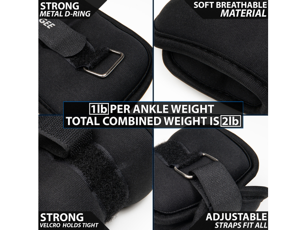 Synergee Fixed Ankle/Wrist Weights - 2lb