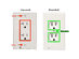 Outlet Cover with Built-In LED Night Light (Duplex/Rounded/5-Pack)