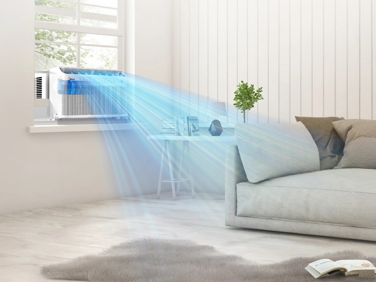 Midea DOE 12,000BTU/550sqf U-Shaped Smart Portable Air Conditioner (Refurbished)