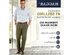 Haggar Men's Premium No-Iron Classic-Fit Expandable-Waist Pleat-Front Pant Navy Size 34WX30L