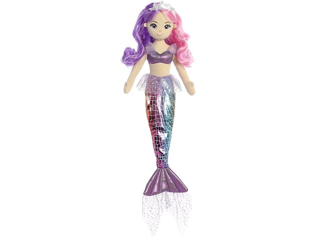 Aurora World Gorgeous High Quality Plush Sea Sparkles Rainbow Mermaid ...