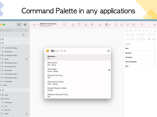 Paletro for Mac: Command Palette in Any Applications