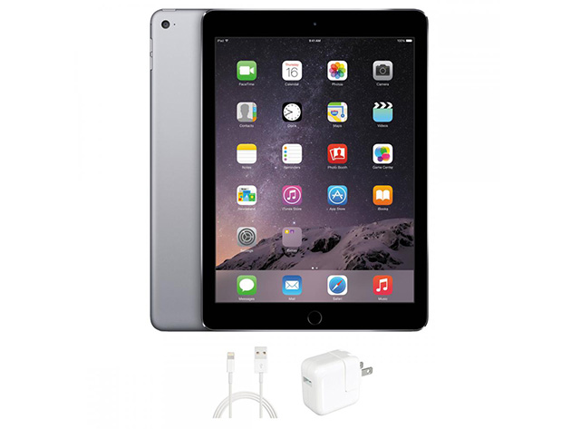 Apple iPad Air 2nd Gen (2014) 64GB - Space Gray (Refurbished: Wi-Fi Only) + Beats Flex Headphones Bundle	