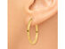 14K Yellow Gold Small Hoop Earrings  3/4 Inch (2.00 mm thick)