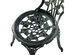 Costway Patio Furniture Cast Aluminum Rose Design Bistro Set Antique Green