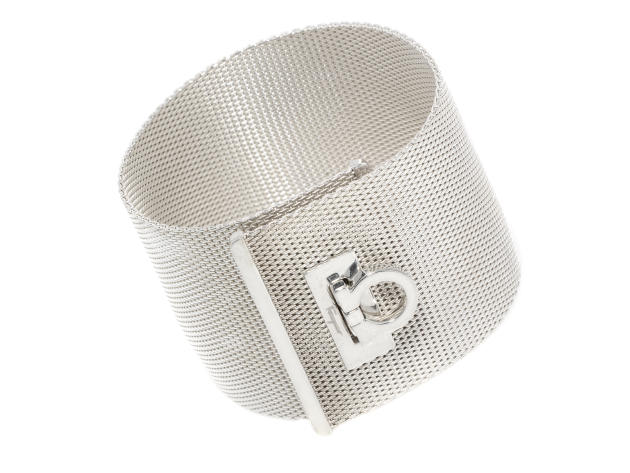 Ferragamo Gancini Sterling Silver Bracelet 704727 (Store-Display Model)