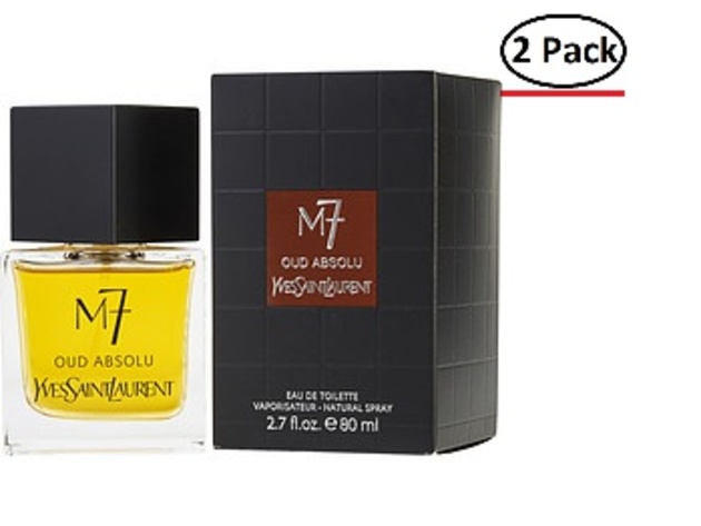 M7 OUD ABSOLU by Yves Saint Laurent EDT SPRAY 2.7 OZ (LA COLLECTION EDITION) for MEN ---(Package Of 2)