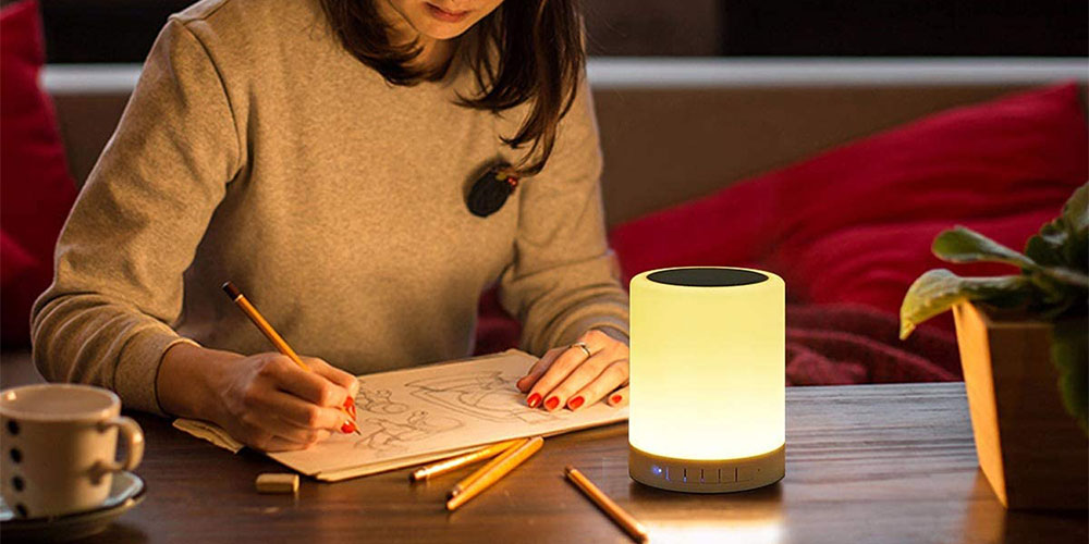 X1 Touch Bedside Lamp Speaker, on sale for $17.99 (39% off)