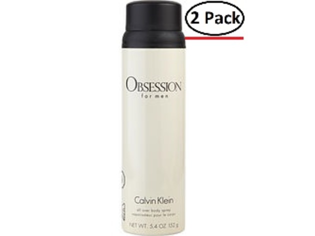 OBSESSION by Calvin Klein BODY SPRAY 5.4 OZ for MEN ---(Package Of 2)