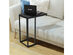 Costway Coffee Tray Sofa Side End Table Ottoman Couch Console Stand TV Lap Snack Black - Black