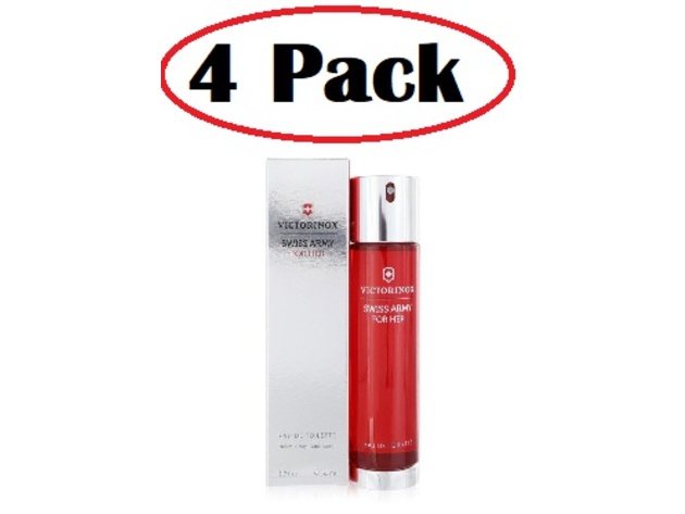 4 Pack of SWISS ARMY by Victorinox Eau De Toilette Spray 1.7 oz