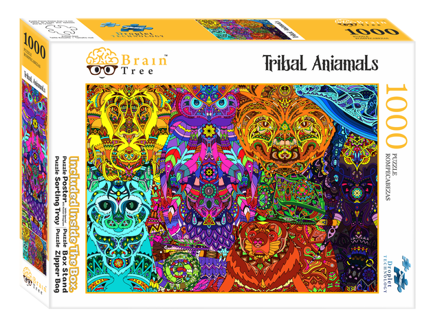 Tribal Animal Jigsaw Puzzles 1000 Piece