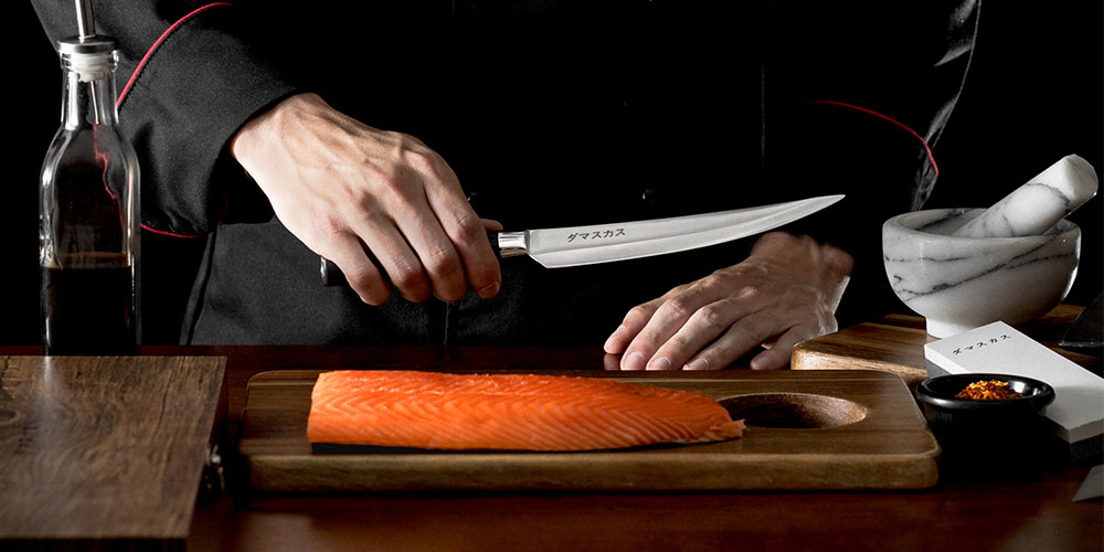Guy Fieri Knuckle Sandwich 10 inch Meat Slicer Knife w/ Sheath