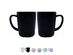 Homvare Porcelain Coffee Mug, Tea Cup for Office and Home Suitable for Both Hot and Cold Beverages - Black 2-Pack
