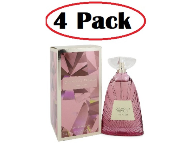 4 Pack of Diamond Petals by Thalia Sodi Eau De Parfum Spray 3.4 oz