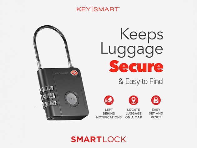 SmartLock: TSA-Approved Travel Lock with Apple Find My App Integration (2-Pack)