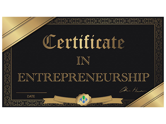 Certificate in Entrepreneurship by Chris Haroun