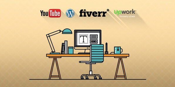 Freelancing with YouTube, WordPress, Upwork, and Fiverr - Product Image