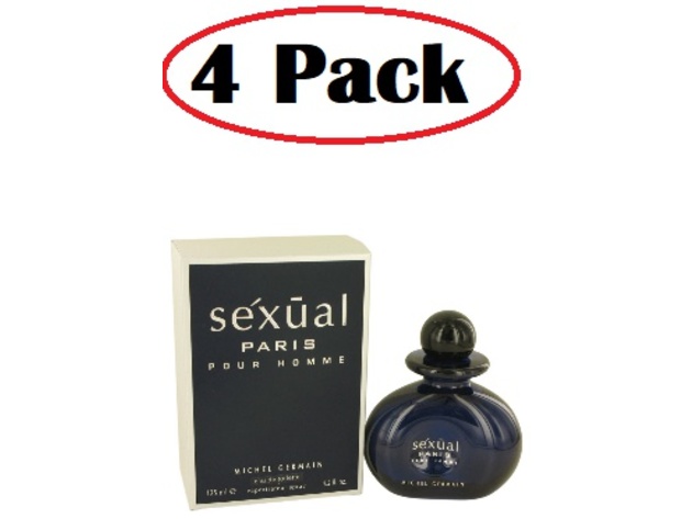 4 Pack of Sexual Paris by Michel Germain Eau De Toilette Spray 4.2 oz