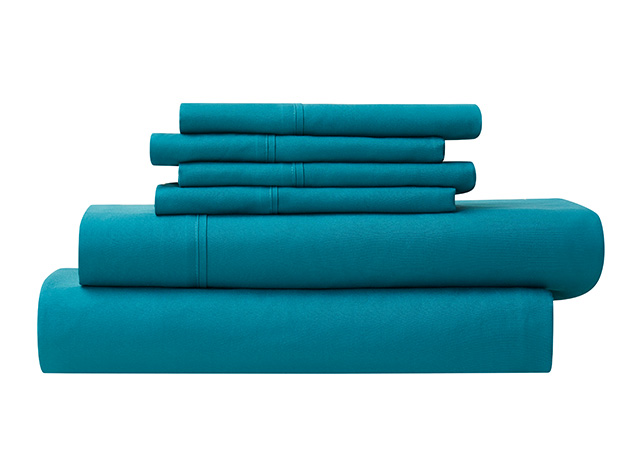 4-Piece Bamboo Comfort Luxury Sheet Set (Teal/Twin)