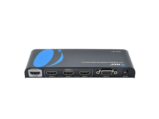 Orei 3x1 2.0 3-Port HDMI Powered 2 HDMI Input - 1 USB-C Switcher for Full 4K X 2K @ 60HZ HD 1080P & 3D Support