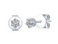 Essentials Lab Grown 0.25ct Diamond Solitaire Earrings in 10K White Gold