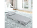 Costway Folding 5 Position Convertible Sleeper Bed Armchair Lounge w/ Pillow - Light Gray