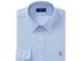 Polo Ralph Lauren Men's Slim-Fit Blue Solid Dress Shirt Navy Size 34-35
