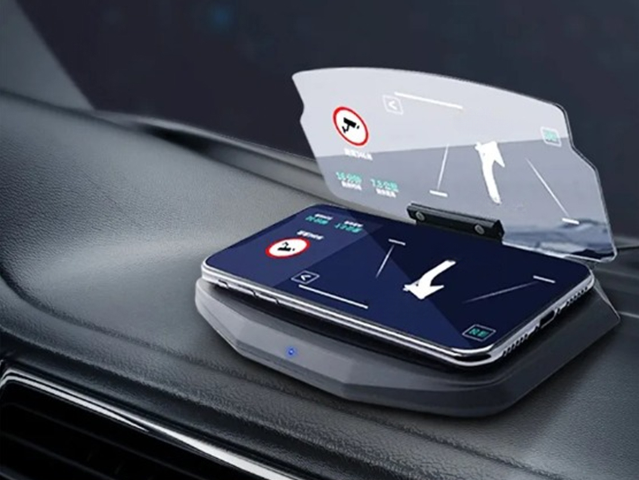 Heads Up Display Car Projector & Wireless Charger